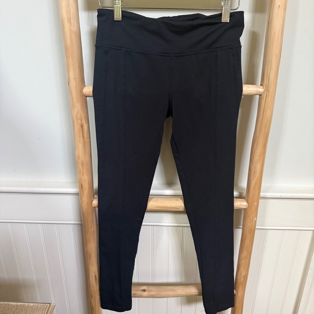 FP Movement‎ Womens Black High Rise Vertical Seam Athletic Leggings XS OB530019